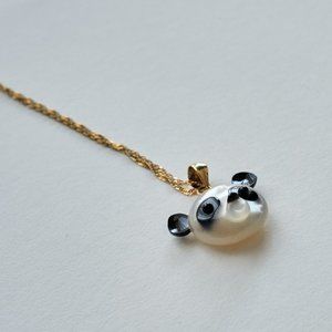 NA HOKU Panda Pearl 14K Pendant